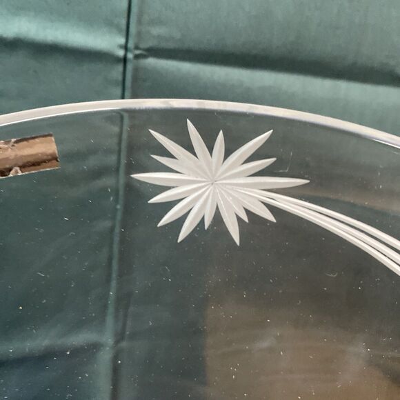 Waterford Marquis Crystal Millennium Centerpiece Platter NEW Shooting Star 2000 - Picture 4 of 10